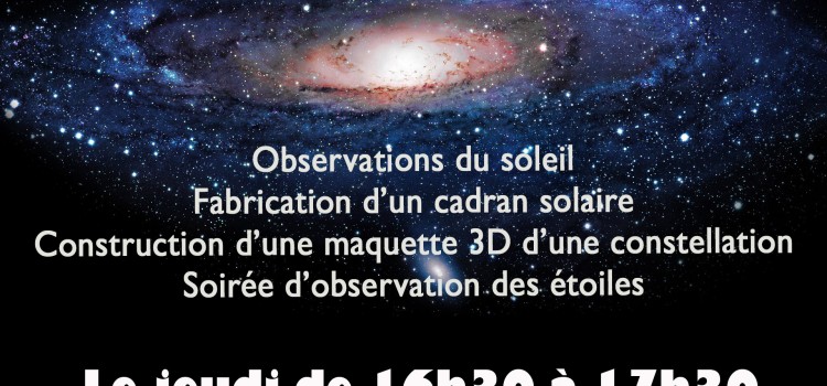 Atelier Astronomie au collège du Ried