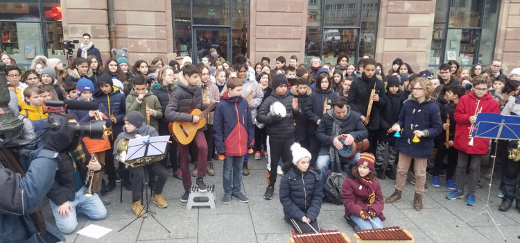 Flash mob pour fêter l’amitié franco allemande